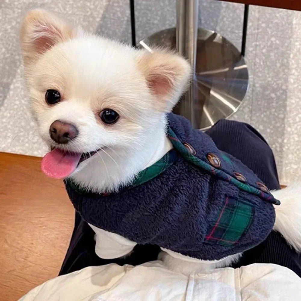Winter Dog Vest Coat with Scarf — Fleece Jacket for Small & Medium Dogs - Cozy & Co. Market