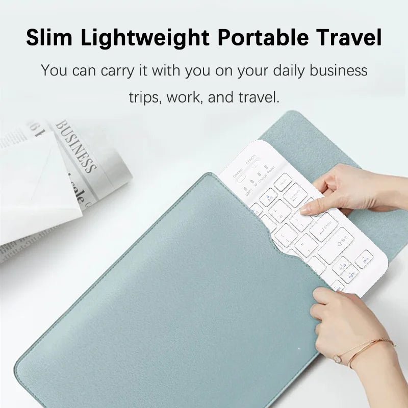 Wireless Bluetooth-compatible Keyboard For Android iOS Tablet Ultra-Thin 78 Keys Rechargeable Portable Compact Design for iPad - Cozy & Co. Market