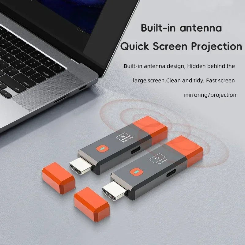 Wireless HDMI-Compatible Video Transmitter and Receiver Extender kit TV Stick Dongle Adapter For PC Camera Laptop To Monitor TV - Cozy & Co. Market