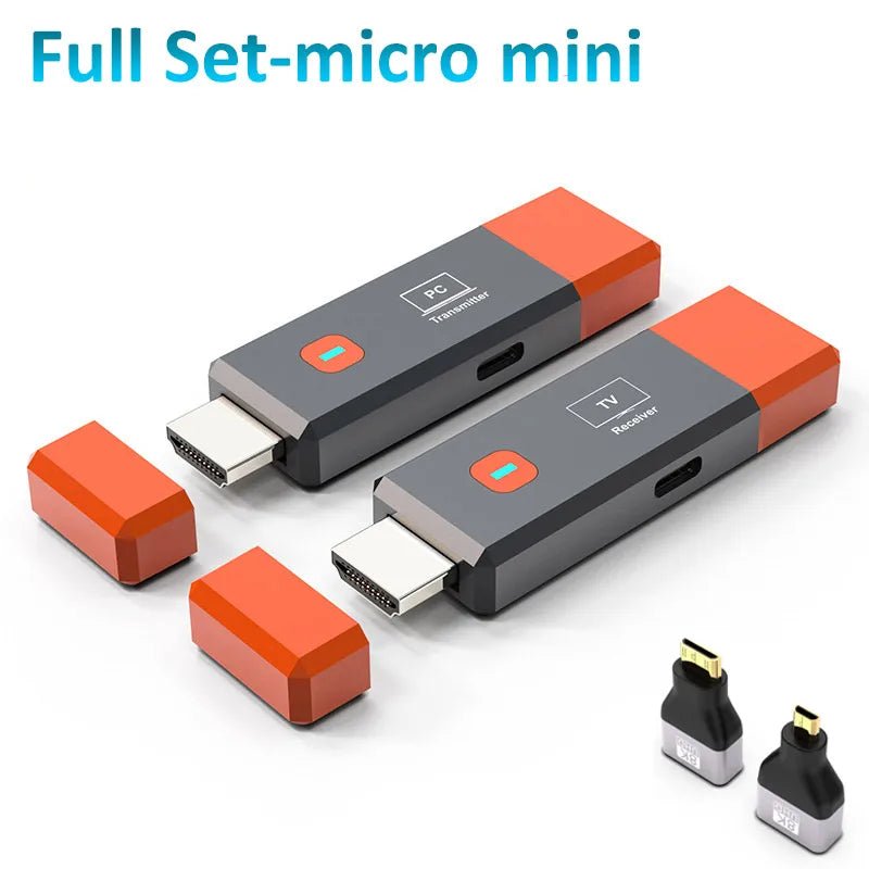 Wireless HDMI-Compatible Video Transmitter and Receiver Extender kit TV Stick Dongle Adapter For PC Camera Laptop To Monitor TV - Cozy & Co. Market