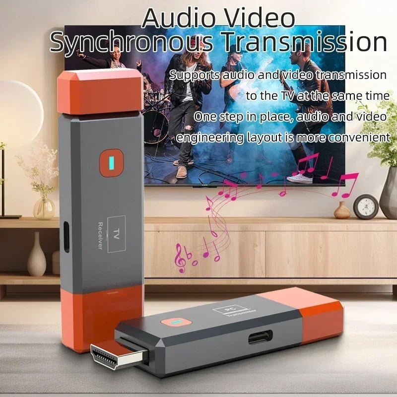 Wireless HDMI-Compatible Video Transmitter and Receiver Extender kit TV Stick Dongle Adapter For PC Camera Laptop To Monitor TV - Cozy & Co. Market