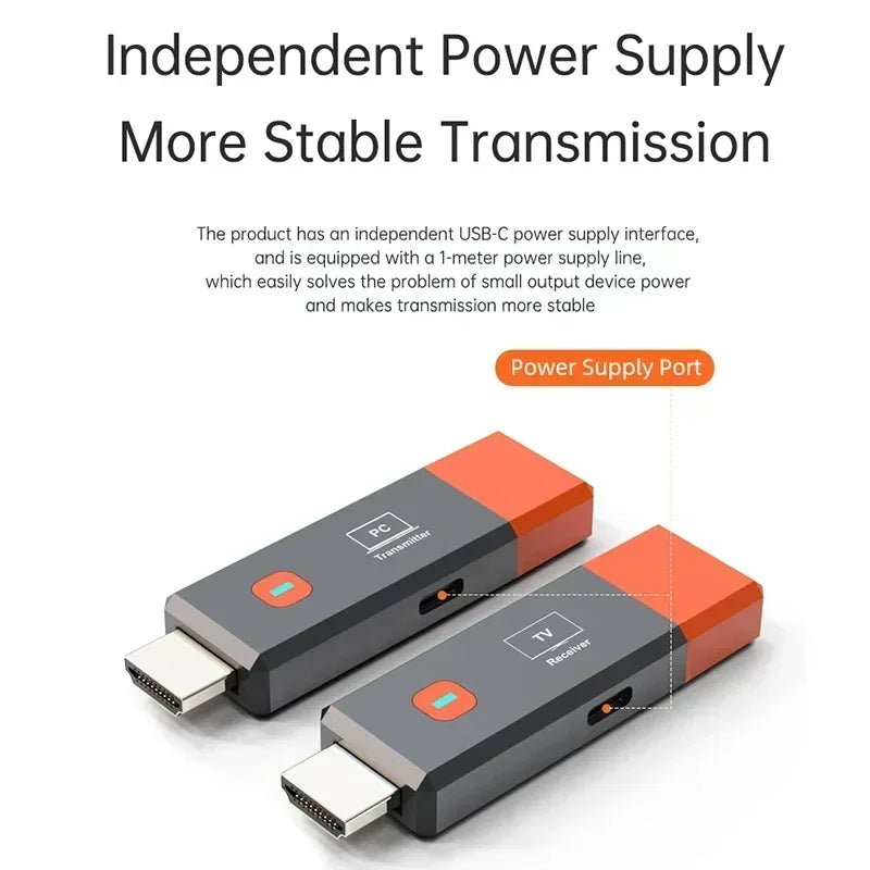 Wireless HDMI-Compatible Video Transmitter and Receiver Extender kit TV Stick Dongle Adapter For PC Camera Laptop To Monitor TV - Cozy & Co. Market