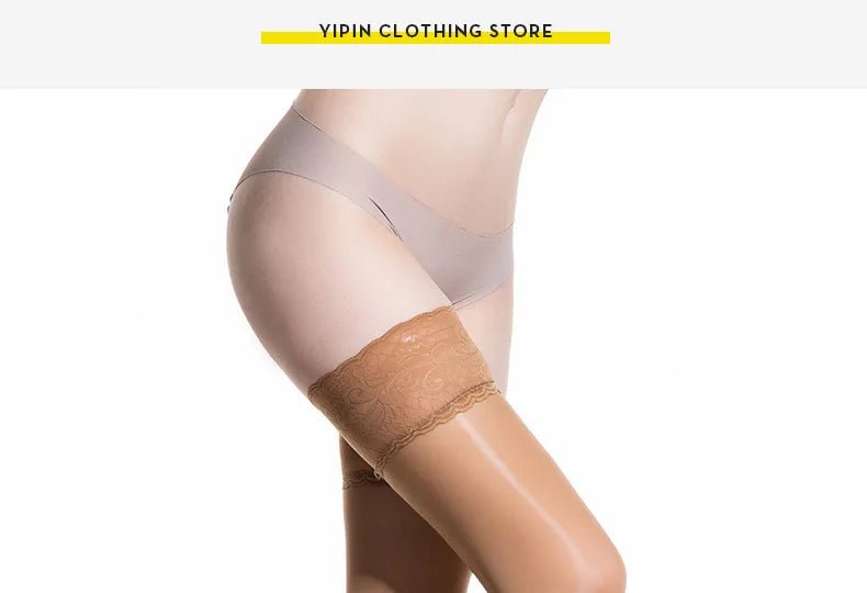 Women Transparent Breathable Thigh High Oil Shiny Slik Dance Pantyhose High Stretch Shimmery Shaping High Tight - Cozy & Co. Market