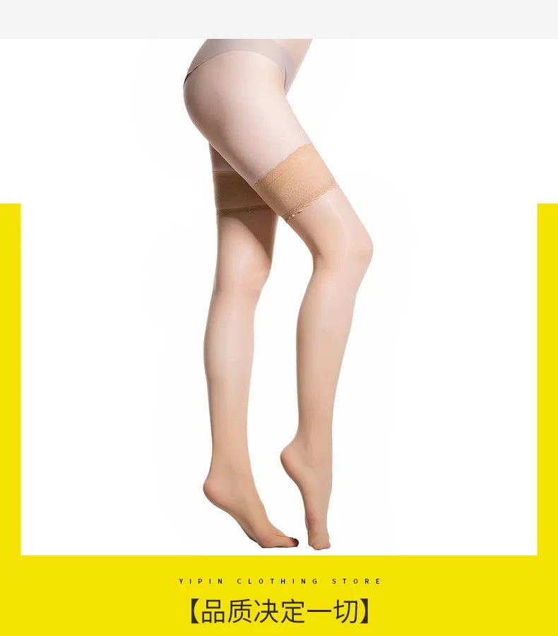 Women Transparent Breathable Thigh High Oil Shiny Slik Dance Pantyhose High Stretch Shimmery Shaping High Tight - Cozy & Co. Market