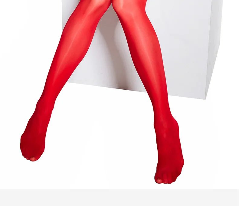 Women Transparent Breathable Thigh High Oil Shiny Slik Dance Pantyhose High Stretch Shimmery Shaping High Tight - Cozy & Co. Market