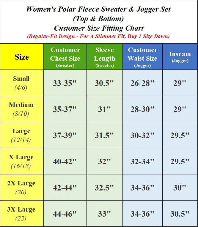 Women's Winter Casual 2-Piece Solid Fashion Sweater Jogger Woven Polar Fleece Full-Length 100% Polyester Daily Wear Matching Set - Cozy & Co. Market