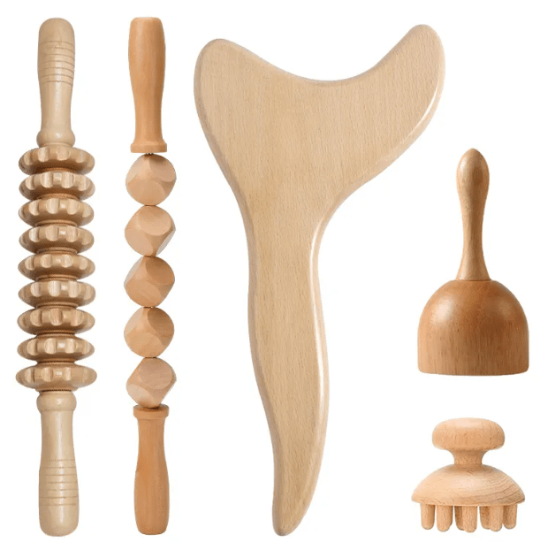Wooden Anti-Cellulite Hand Massage Roller Set (Multiple Options) - Cozy & Co. Market