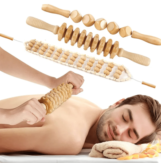 Wooden Anti-Cellulite Hand Massage Roller Set (Multiple Options) - Cozy & Co. Market