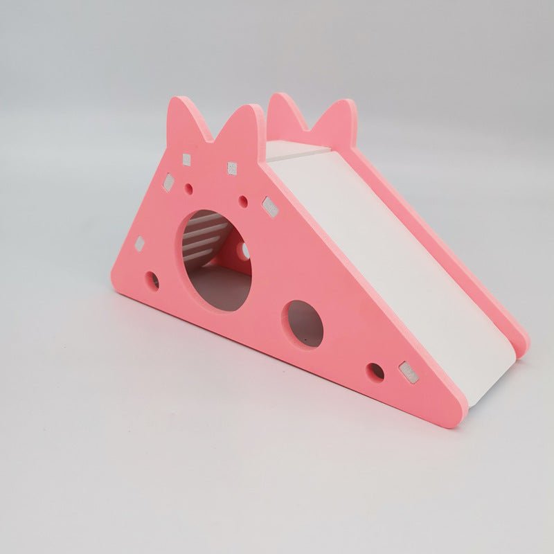 Wooden Slide House for Small Pets - Cozy & Co. Market