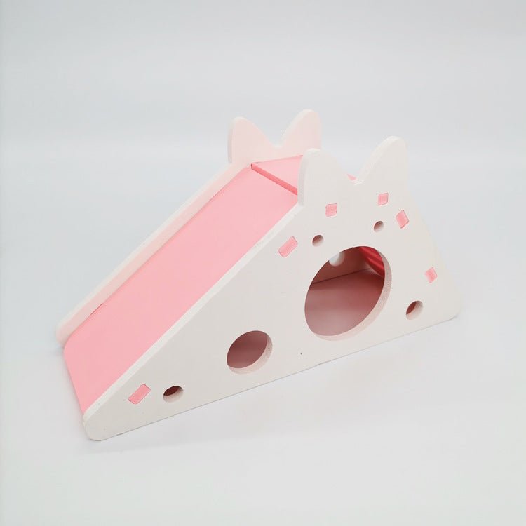 Wooden Slide House for Small Pets - Cozy & Co. Market