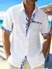 XS-5XL New Summer Casual Print Shirt Men's Hawaiian Holiday Beach Short Sleeve Shirt - Cozy & Co. Market
