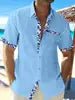 XS-5XL New Summer Casual Print Shirt Men's Hawaiian Holiday Beach Short Sleeve Shirt - Cozy & Co. Market