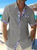 XS-5XL New Summer Casual Print Shirt Men's Hawaiian Holiday Beach Short Sleeve Shirt - Cozy & Co. Market