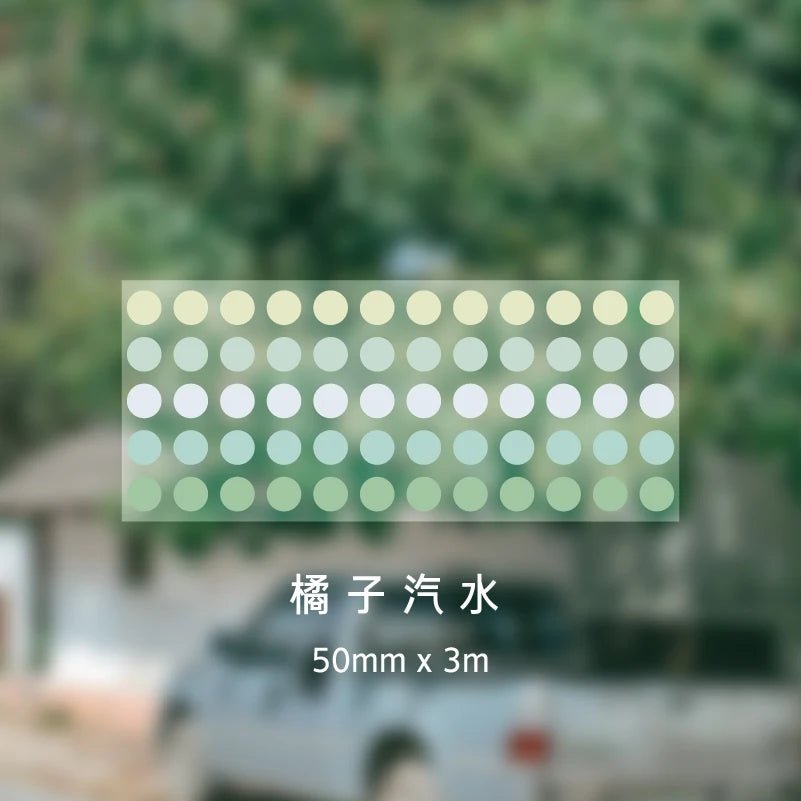 Yoofun 5*300cm Color Dots Decorative Adhesive Washi Tape Masking Tape DIY Scrapbooking Sticker Label Japanese Stationery - Cozy & Co. Market
