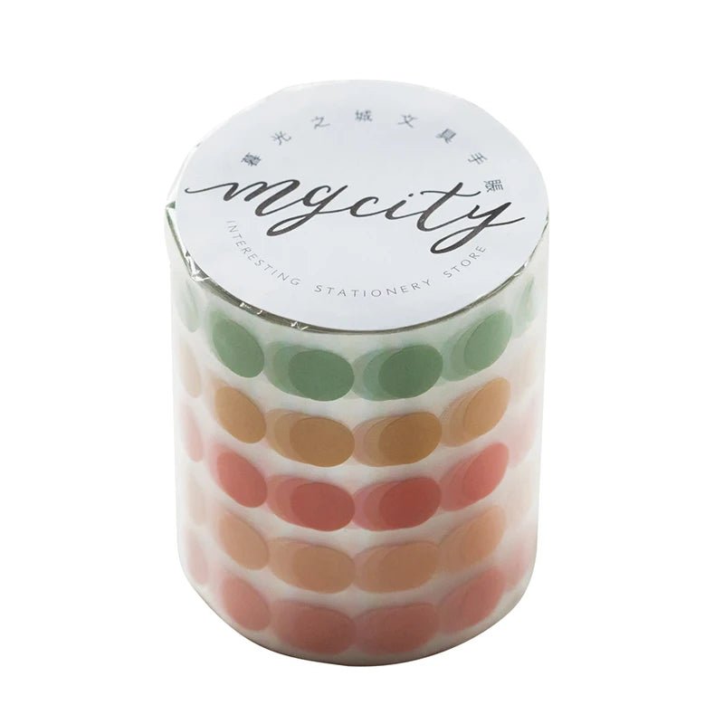Yoofun 5*300cm Color Dots Decorative Adhesive Washi Tape Masking Tape DIY Scrapbooking Sticker Label Japanese Stationery - Cozy & Co. Market