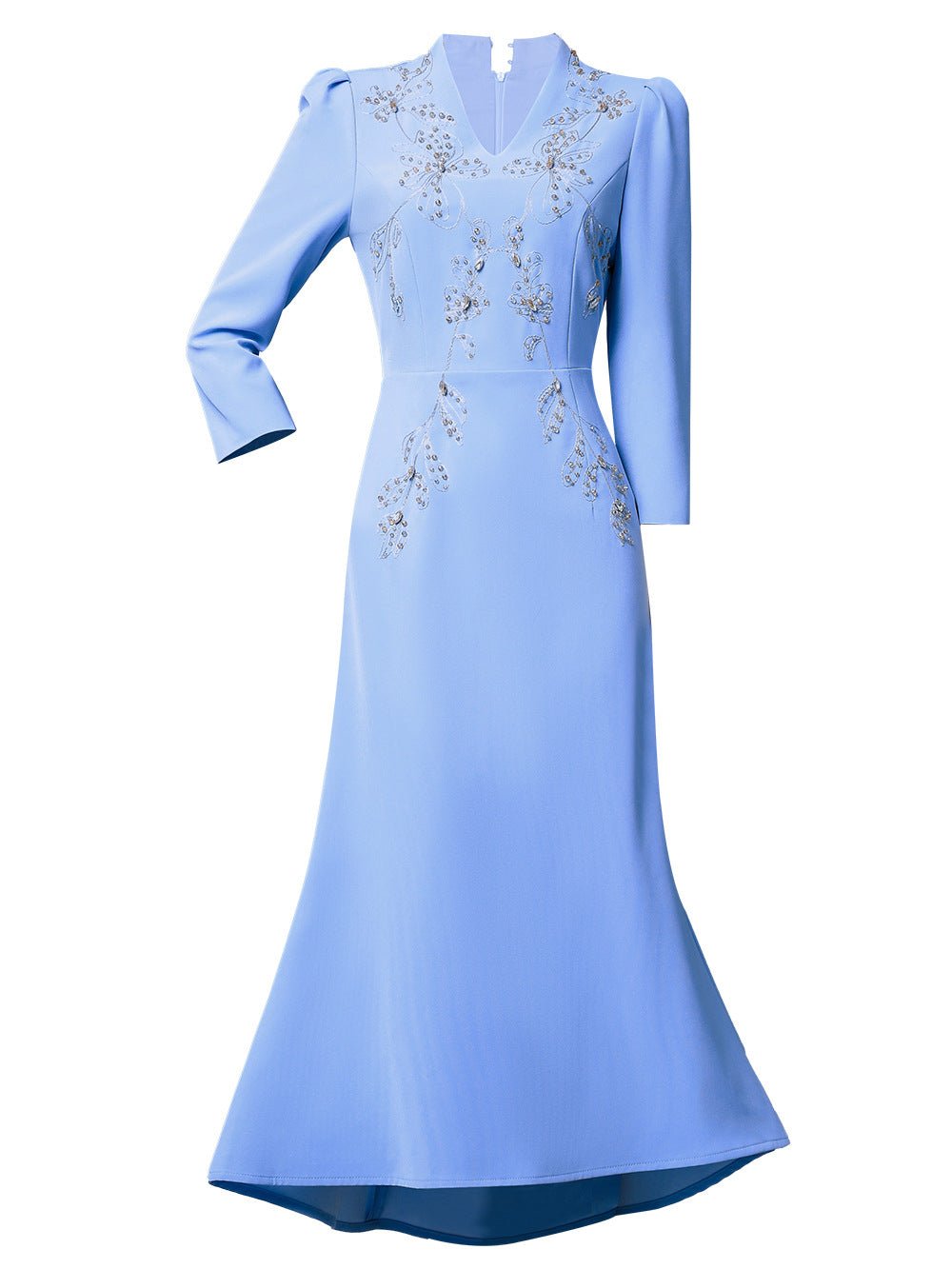 Zhili 2026 New Model Dress for Important Occasions, Elegant Socialite Style, Embroidered with Rhinestones, Short in the Front and Long in the Back, Mermaid Dress - Cozy & Co. Market