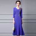 Zhili 2026 New Model Dress, High-End for Important Occasions, Rhinestone V-Neck Long Slim-Fit Light Gown, Mermaid Dress - Cozy & Co. Market