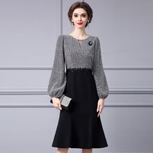 Zhili 2026 New Model Dress, High-End for Important Occasions, Rhinestone V-Neck Long Slim-Fit Light Gown, Mermaid Dress - Cozy & Co. Market