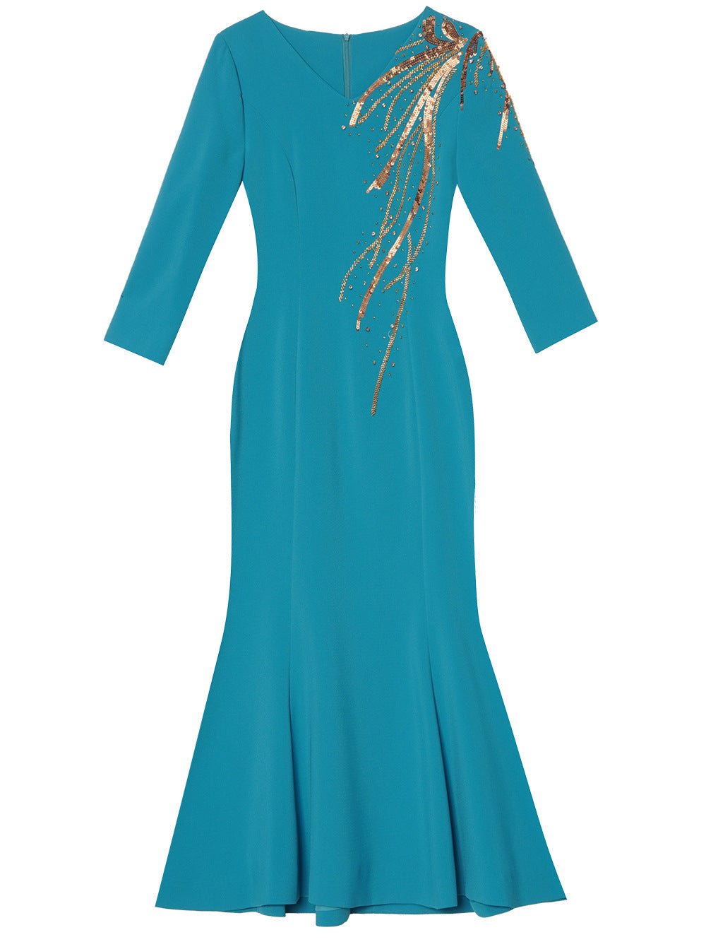 Zhili 2026 New Model Dress, High-End for Important Occasions, Rhinestone V-Neck Long Slim-Fit Light Gown, Mermaid Dress - Cozy & Co. Market