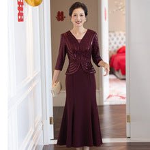 Zhili 2026 Women's New Spring Dress, Super Stylish with Hand-Applied Rhinestones, High-End Feel, Slim-Fit Mid-Length Dress - Cozy & Co. Market