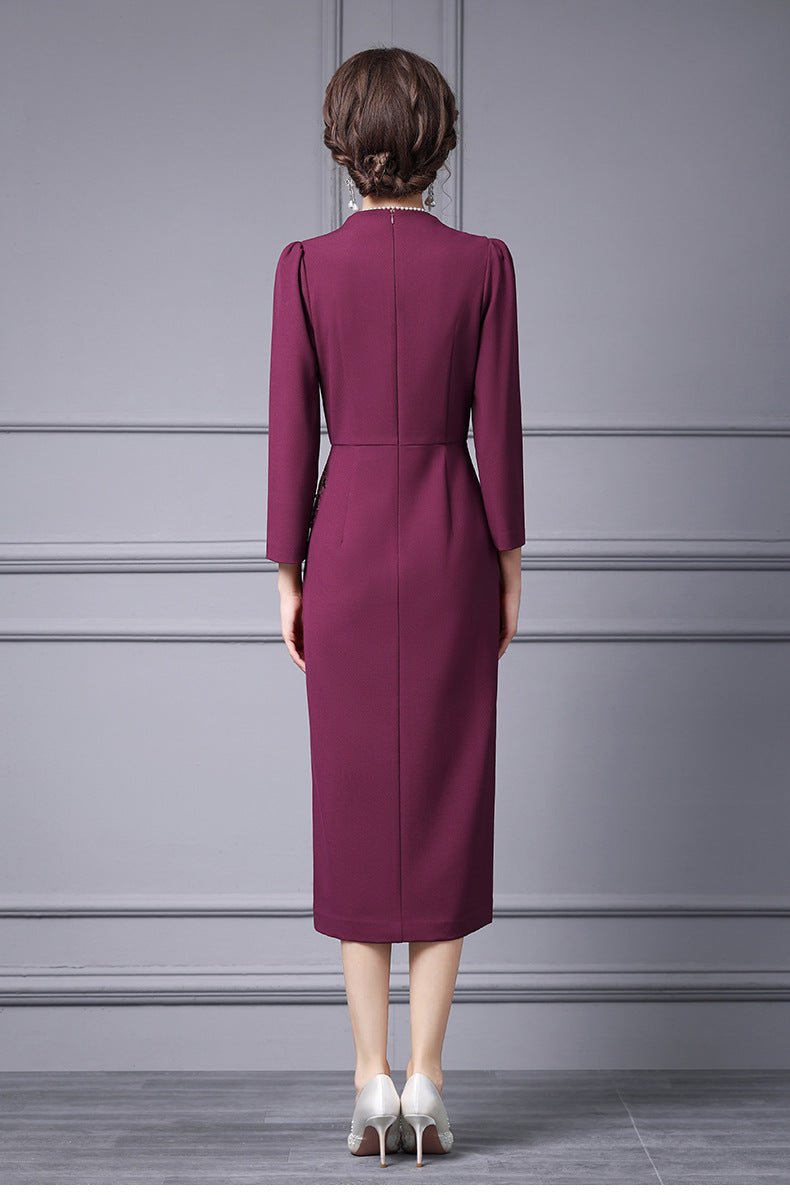 Zhili 2026 Women's New Spring Dress with a High-End Feel, Paired with a Coat, Elegant and Grand Embroidered Sequin Long Dress - Cozy & Co. Market