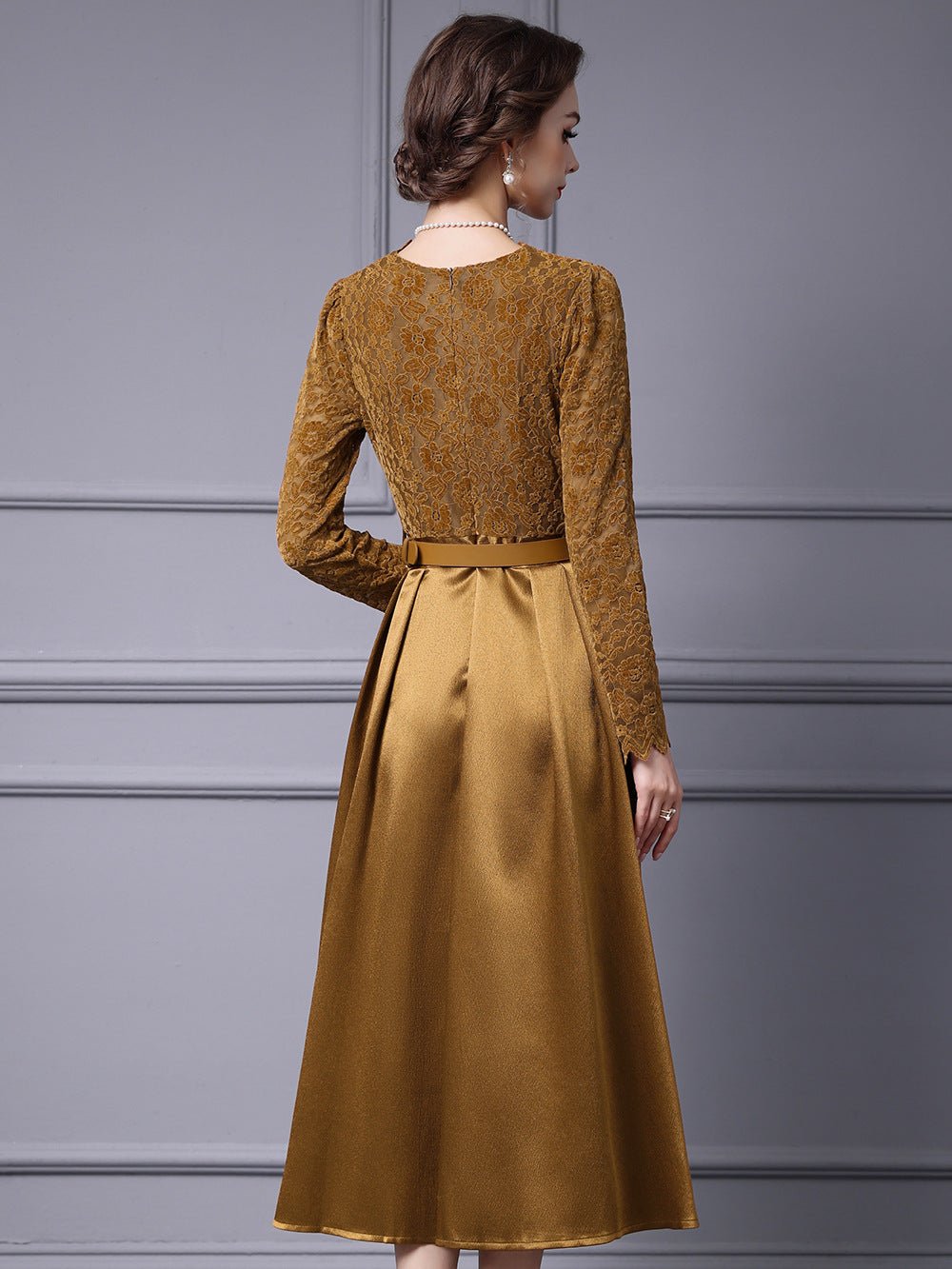 Zhili Spring 2026 New Style High-End Dress with Lace Waist Belt A-Line Long Skirt That Can Be Worn with a Coat - Cozy & Co. Market
