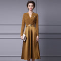Zhili Spring 2026 New Style High-End Dress with Lace Waist Belt A-Line Long Skirt That Can Be Worn with a Coat - Cozy & Co. Market
