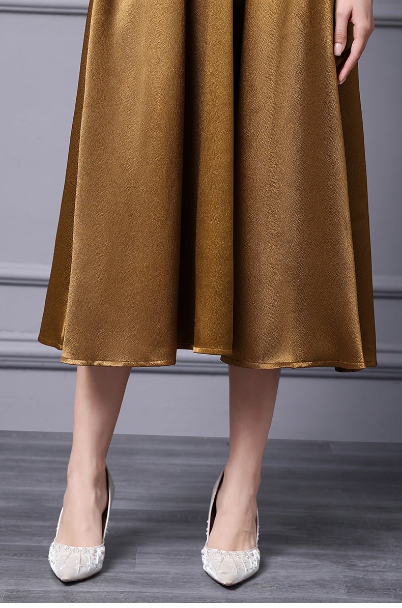 Zhili Spring 2026 New Style High-End Dress with Lace Waist Belt A-Line Long Skirt That Can Be Worn with a Coat - Cozy & Co. Market