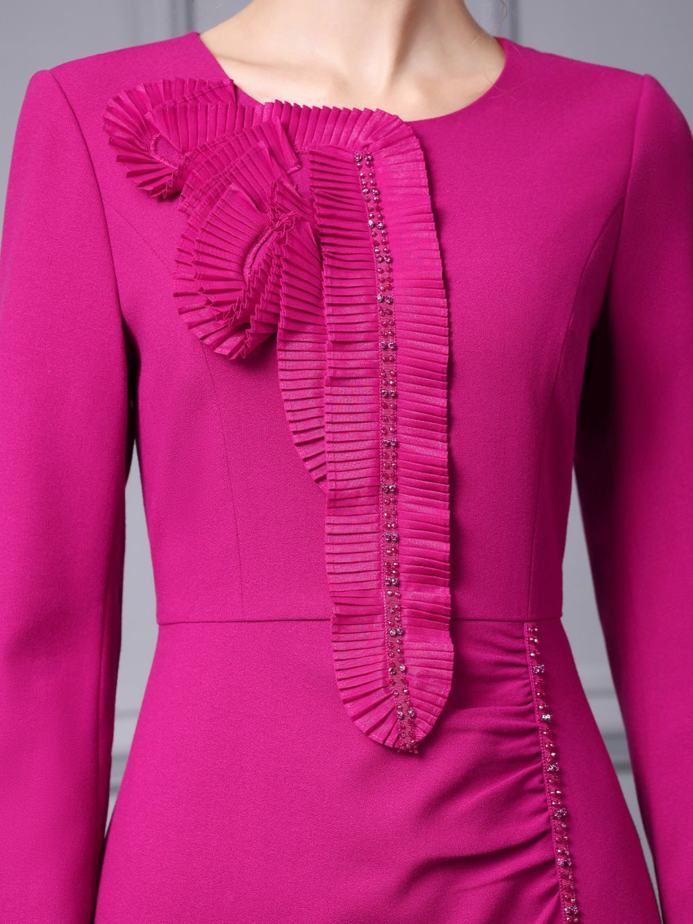 Zhili Spring Long Dress with a High-End Feel, Stylish for Important Occasions, Age-Reducing, High-End, Slim-Fit, Long-Sleeve Dress, New Model - Cozy & Co. Market