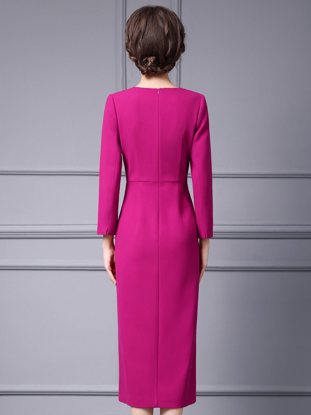 Zhili Spring Long Dress with a High-End Feel, Stylish for Important Occasions, Age-Reducing, High-End, Slim-Fit, Long-Sleeve Dress, New Model - Cozy & Co. Market