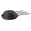 ZWILLING J.A. Henckels Motion Hard Anodized 3-pc Aluminum Nonstick Fry Pan Set 8" fry pan 10" fry pan & 12" fry pan Easy Cleanup Black - Cozy & Co. Market
